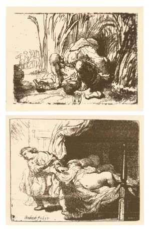 VAN RIJN, Rembrandt (1606 Leiden - 1669 Amsterdam). 2 Werke Rembrandt. - фото 1