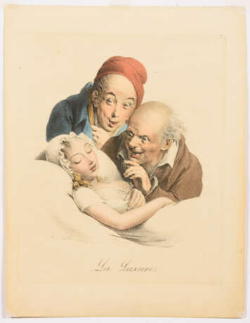 BOILLY, Louis-Léopold (1761 La Bassée - 1845 Paris). Louis Boilly "La Luxure". - Foto 1