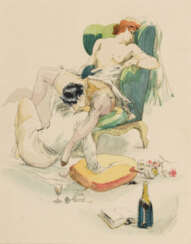 VILLA, Georges (1883 Montmédy - 1965 Paris). Erotische Szene.