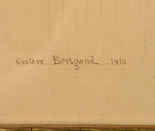BRISGAND, Gustave (1867 Paris - 1944 Saint-Mandé). Brisgand, Gustave: Liegender Aktueller - photo 2
