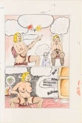 Blatt eines pornografischen Pop-Art-Comics.