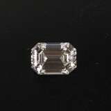 Großer Diamant im Smaragd-Schliff / Emerald CuTiefe: 2,483 ct.,Top Wesselton plus / Feines Weiß plus, Schliff excellent. - Foto 1