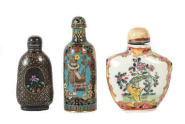 3 Snuffbottles wohl China