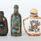 3 Snuffbottles wohl China - фото 2
