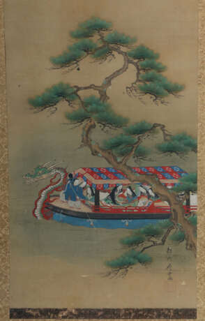 Seidenmalerei mit Drachenboot China - фото 4