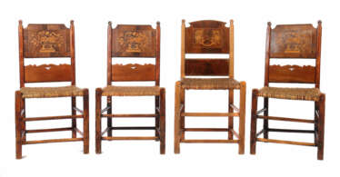 Vier Vierländer Stühle 19. Jahrhundert