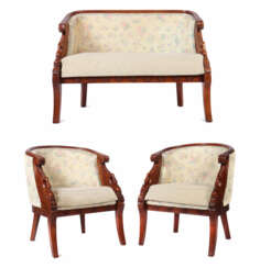 Sofa und zwei Sessel im Empirestil 20. Jahrhundert