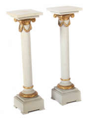 Paar Säulen-Podeste 20. Jahrhundert