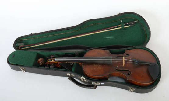 Geige auf innenliegendem Zettel bezeichnet: ''Jacobus Stainer in Absam prope Oenipontum 1674'' - undeutlich - photo 5