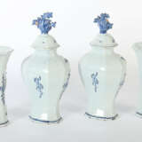 2 Deckelvasen und 2 Vasen Delft - Foto 3