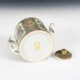 Teekanne mit Blumenmalerei 'famille verte' - Foto 3