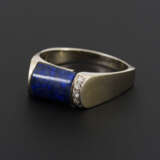 Ring mit Lapislazuli und Diamanten - photo 1