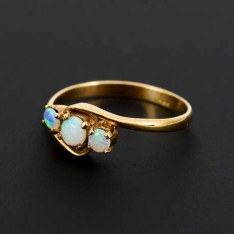 Ring mit Opalen - Foto 1