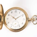 Vergoldete Savonnette mit langer Uhrenkette - photo 2
