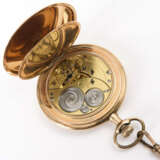 Vergoldete Savonnette mit langer Uhrenkette - фото 5