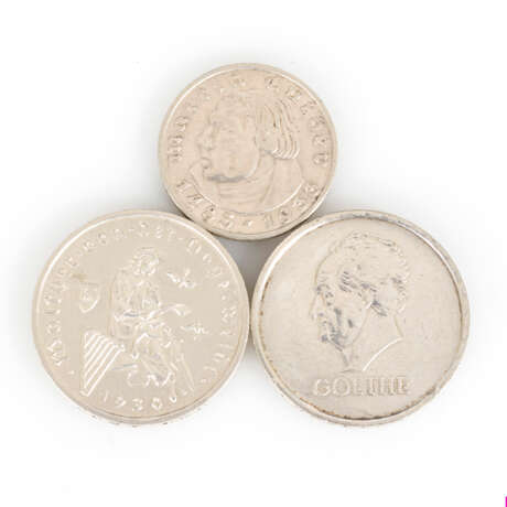 3 Münzen Deutsches Reich - Foto 1