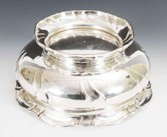 Silberbowle mit Glaseinsatz - Foto 3