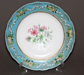 Plate made of porcelain of the Imperial porcelain factory