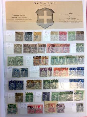 Briefmarkensammlung: Großbritanien / England. Österreich. Schweiz. Norwegen. USA. Belgien. Luxemburg. - Foto 13