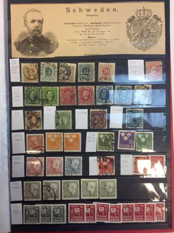 Briefmarkensammlung: Großbritanien / England. Österreich. Schweiz. Norwegen. USA. Belgien. Luxemburg. - Foto 21