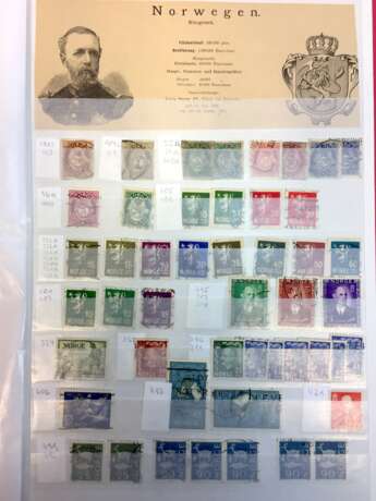 Briefmarkensammlung: Großbritanien / England. Österreich. Schweiz. Norwegen. USA. Belgien. Luxemburg. - Foto 23