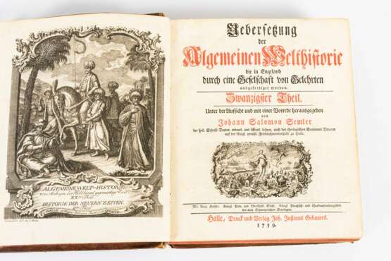 "Uebersetzung der algemeinen(!) Welthistorie ..." 4 Bände - фото 2