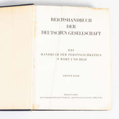 "Reichshandbuch der Deutschen Gesellschaft" 2 Bände