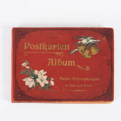 Postkartenalbum mit ca. 232 Ansichtskarten - alles Lithographien