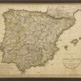 FEMBO, Georg Christoph Franz (1781 -1848). Landkarte Spanien und Portugal. - Foto 1