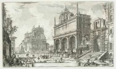 PIRANESI, Giovanni Battista (1720 Venedig - 1778 Rom). 5429 Piranesi: Veduta del Castello dell'Acqua Felice.