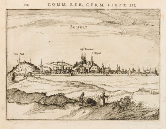 BERTIUS, Petrus (1565 - 1629). Ansicht Erfurt. - Foto 1