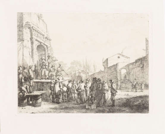 DE BOISSIEU, Jean-Jacques (1736 Lyon - 1810 Lyon). Jean Jacques de Boissieu "Les petits Charlatans". - фото 1