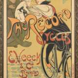 MIGNOT, Victor (1872 Brüssel - 1944 Paris). Victor Mionot; Lithographie Alteilier Pail  Verdussen, Brüssel - Jugendstilplakat "The Record". - photo 1