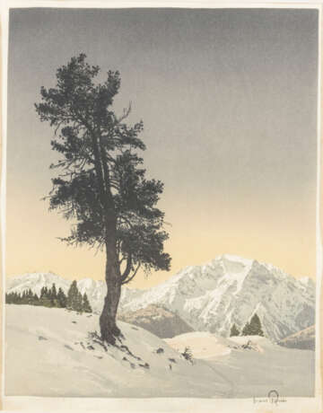 FIGURA, Hans (1898 Nagykikinda - 1978 Wien). Hans Figura: Alpenlandschaft. - Foto 1