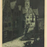 LIEBERMANN, Ernst (1869 Langemüß - 1960 Beuerberg). Liebermann, Ernst: Nächtliche Stadtansicht. - фото 1