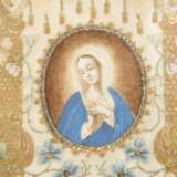 Andachtsbild: Maria in gestickter Rahmung - Foto 2