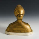 VAERENBERGH, Gustave van (1873 Gand - 1927 Schaerbeck). Weibliche Bronze-Alabaster-Büste "Ateliers H. Dechaineux 1899-1924". - Foto 2