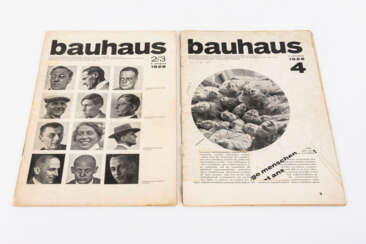 "Bauhaus" Zeitschriften für Gestaltung, 2 Hefte