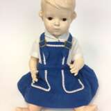 Schildkröt-Puppe aus Celluloid, gemarkt *35*, Neckarau, Mädchen mit Kleid. - photo 1