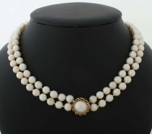 2-reihige Perlenkette modern - Foto 1