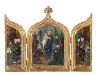 Triptychon Maria mit Jesus Wohl Deutschland 19. Jahrhundert