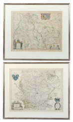 Kupferstecher des 16. Jahrhundert 2 Kupferstichkarten: 1x Johann et Cornelius Blaeu