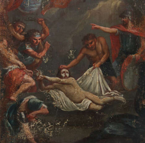 Kirchenmaler des 18. Jahrhundert ''Geißelung Christi'' - photo 3
