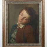 Münchner Maler des 19. Jahrhundert ''Schlafender Junge'' - photo 2