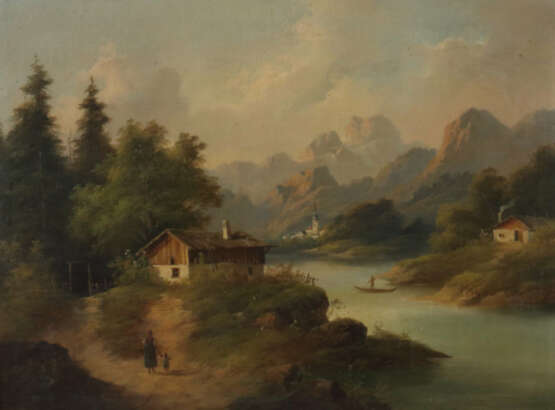 Österreichischer Maler des 19. Jahrhundert ''Berglandschaft'' - photo 1