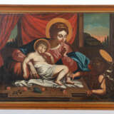 Kirchenmaler des 19. Jahrhundert ''Maria mit Kind und dem Johannesknaben'' - фото 2
