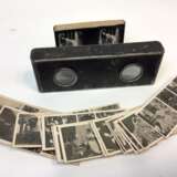 Stereo-Foto-Betrachter / Stereomat mit erotischen Fotos des frühen 20. Jahrhundert, zwei Lupen, um 1900, guter Zustand. - photo 1