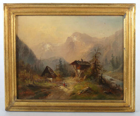 Landschaftsmaler des 19. Jahrhundert ''Grindelwald'' - фото 2