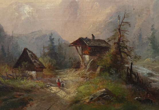 Landschaftsmaler des 19. Jahrhundert ''Grindelwald'' - фото 4