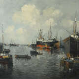 Maler des 20. Jahrhundert ''Hamburger Hafen'' - Foto 1